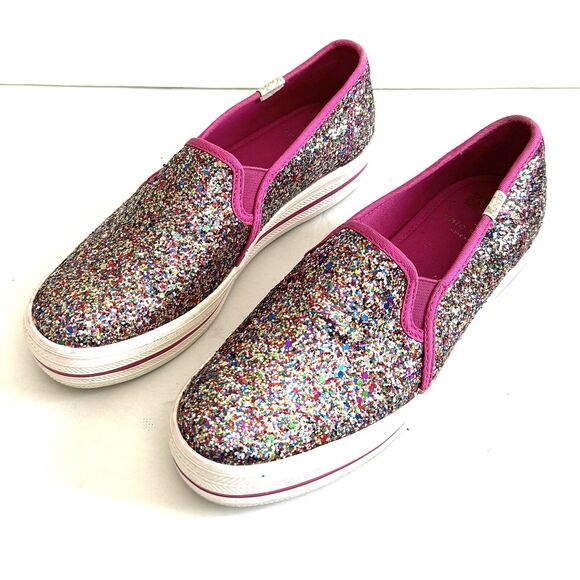 Keds x Kate Spade Champion Triple Decker Glitter Sneakers Shoes Swifties - Picture 1 of 14